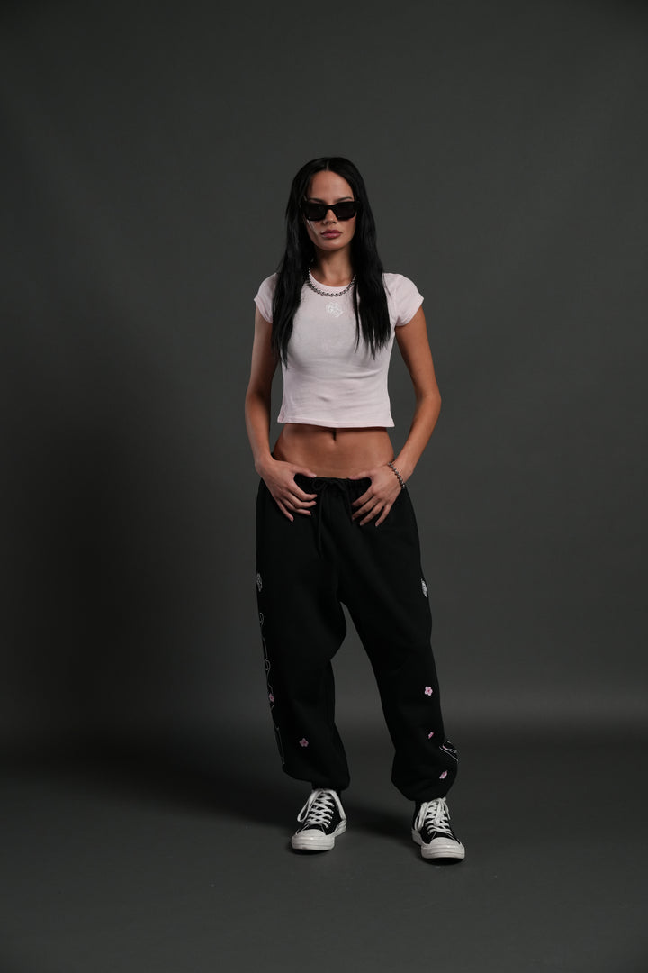 Moth Flames V2 "Baby" Tee in Blush Pink