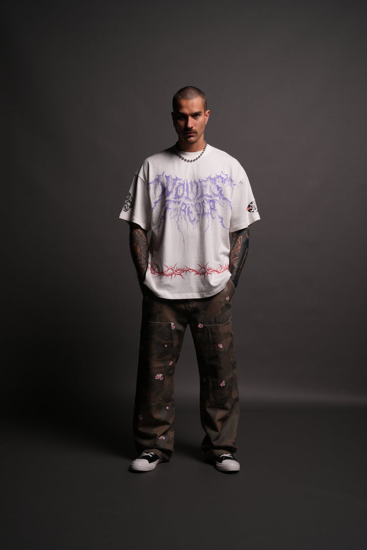 Drip Hesh "Premium" Oversized Tee in Cream