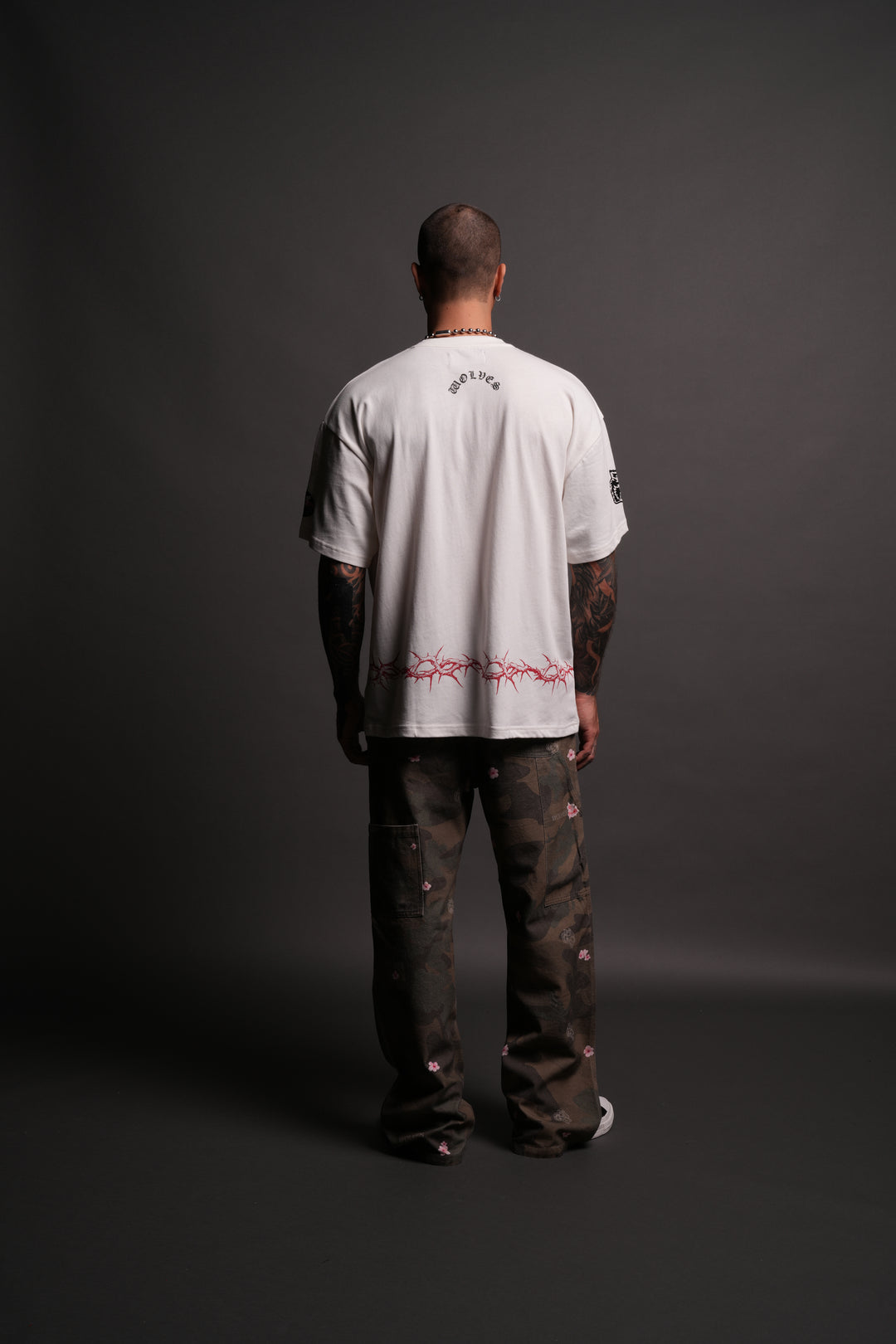 Drip Hesh "Premium" Oversized Tee in Cream