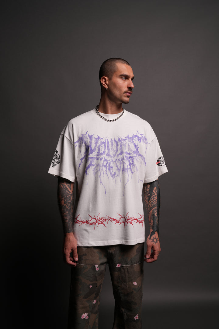 Drip Hesh "Premium" Oversized Tee in Cream