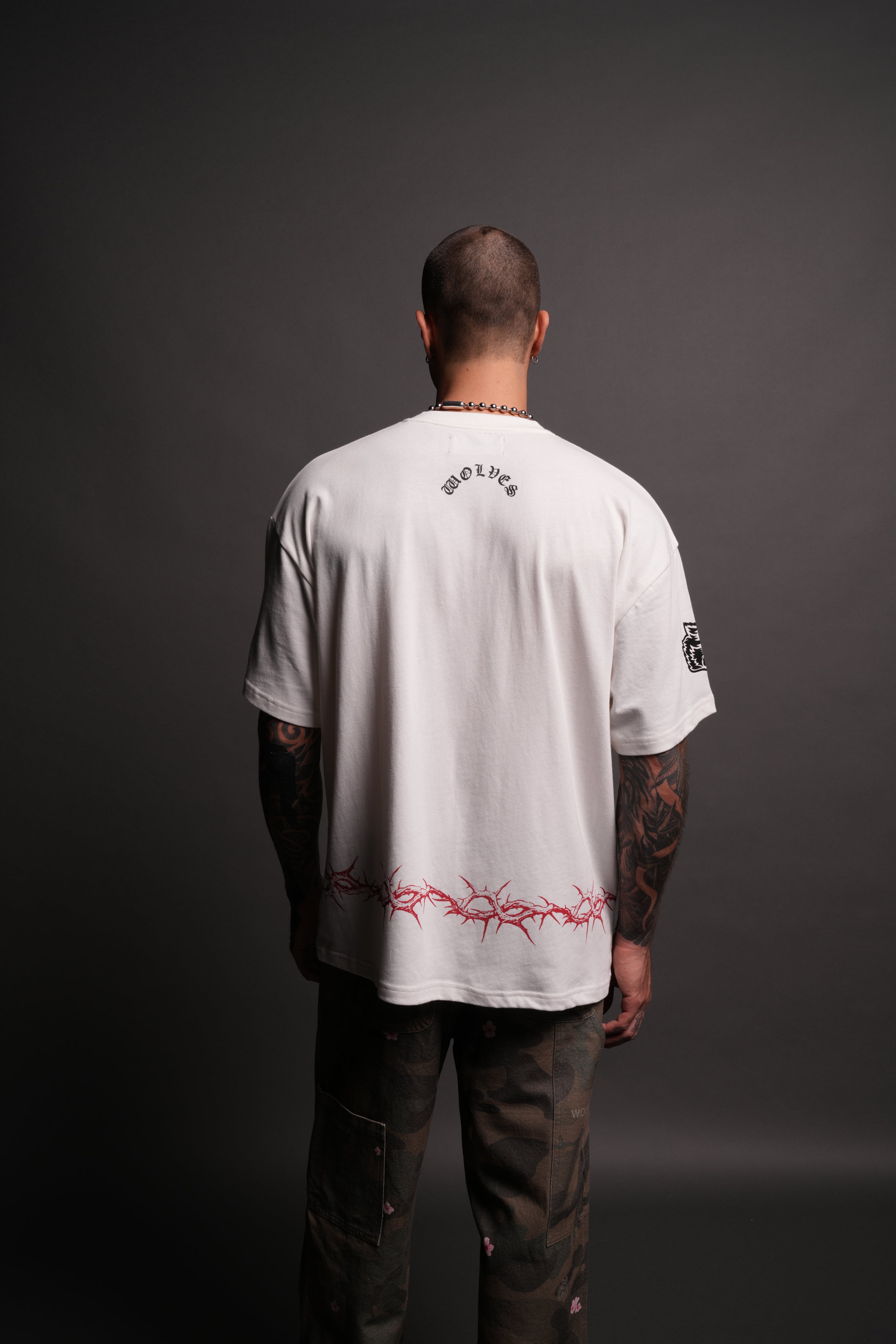 Drip Hesh "Premium" Oversized Tee in Cream