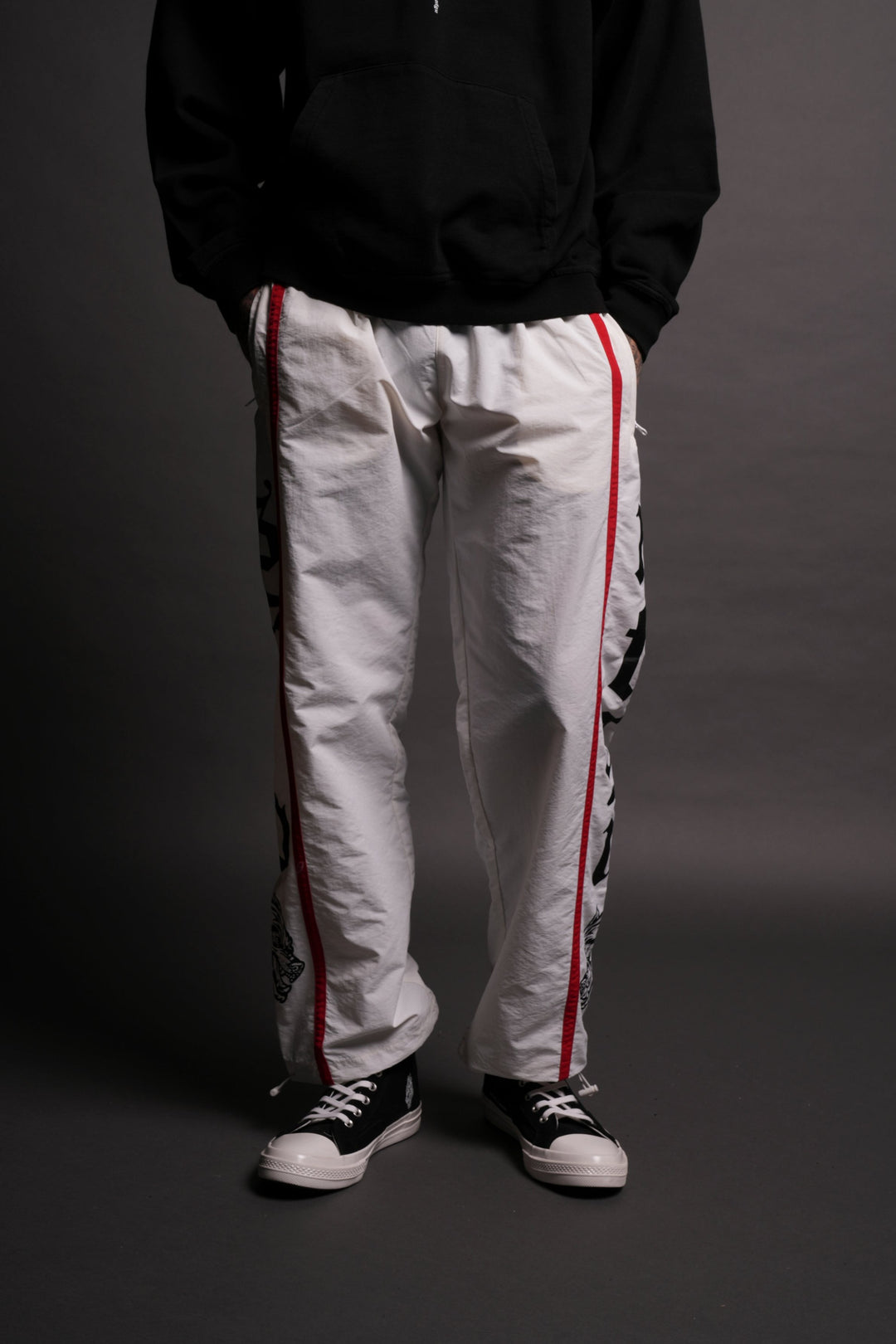 SSDDNFGU Forever Remind Track Pants in Off-White