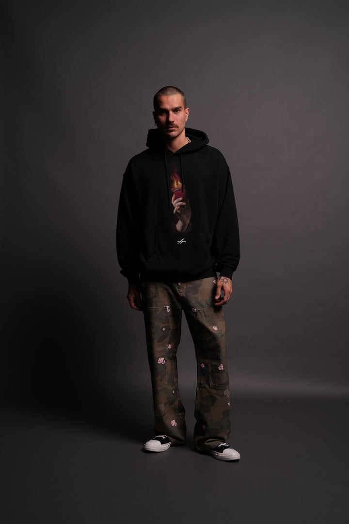 Corazon Sagrado "Bishop" Hoodie in Black