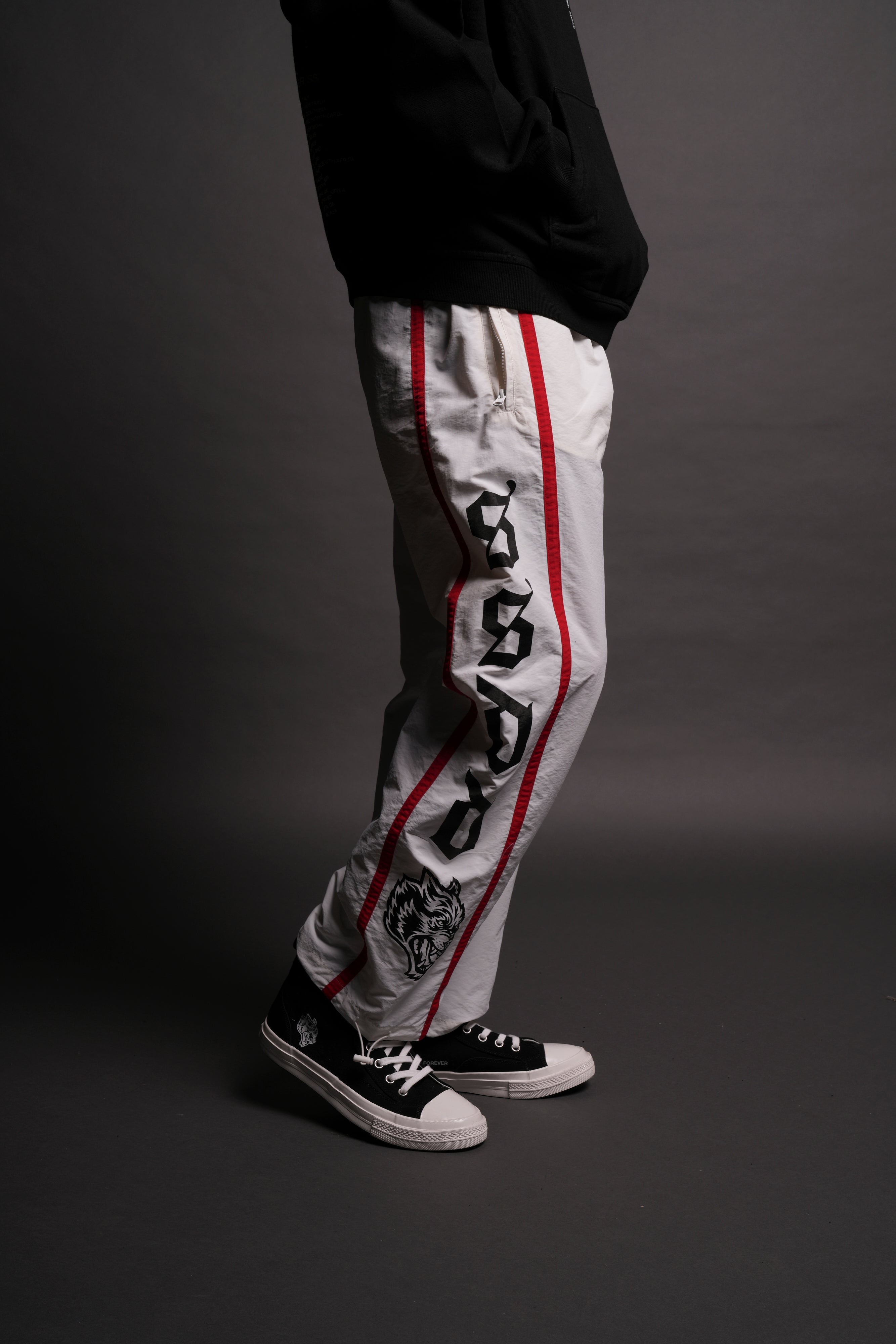 SSDDNFGU Forever Remind Track Pants in Off-White