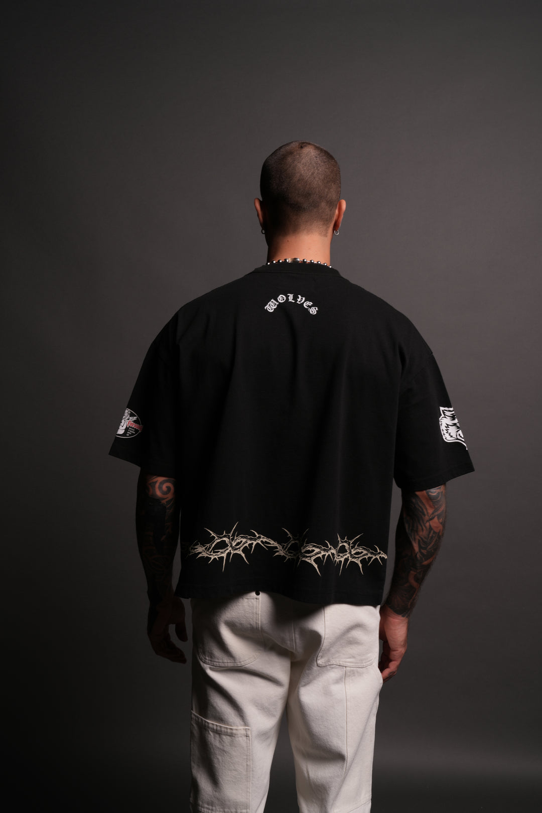 Drip Hesh Grunge "Box Cut" Tee in Black