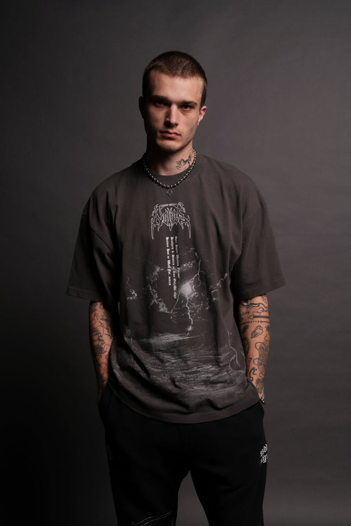 Our Path "Premium" Oversized Tee in Wolf Gray