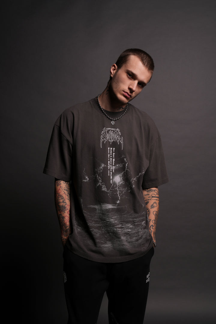 Our Path "Premium" Oversized Tee in Wolf Gray