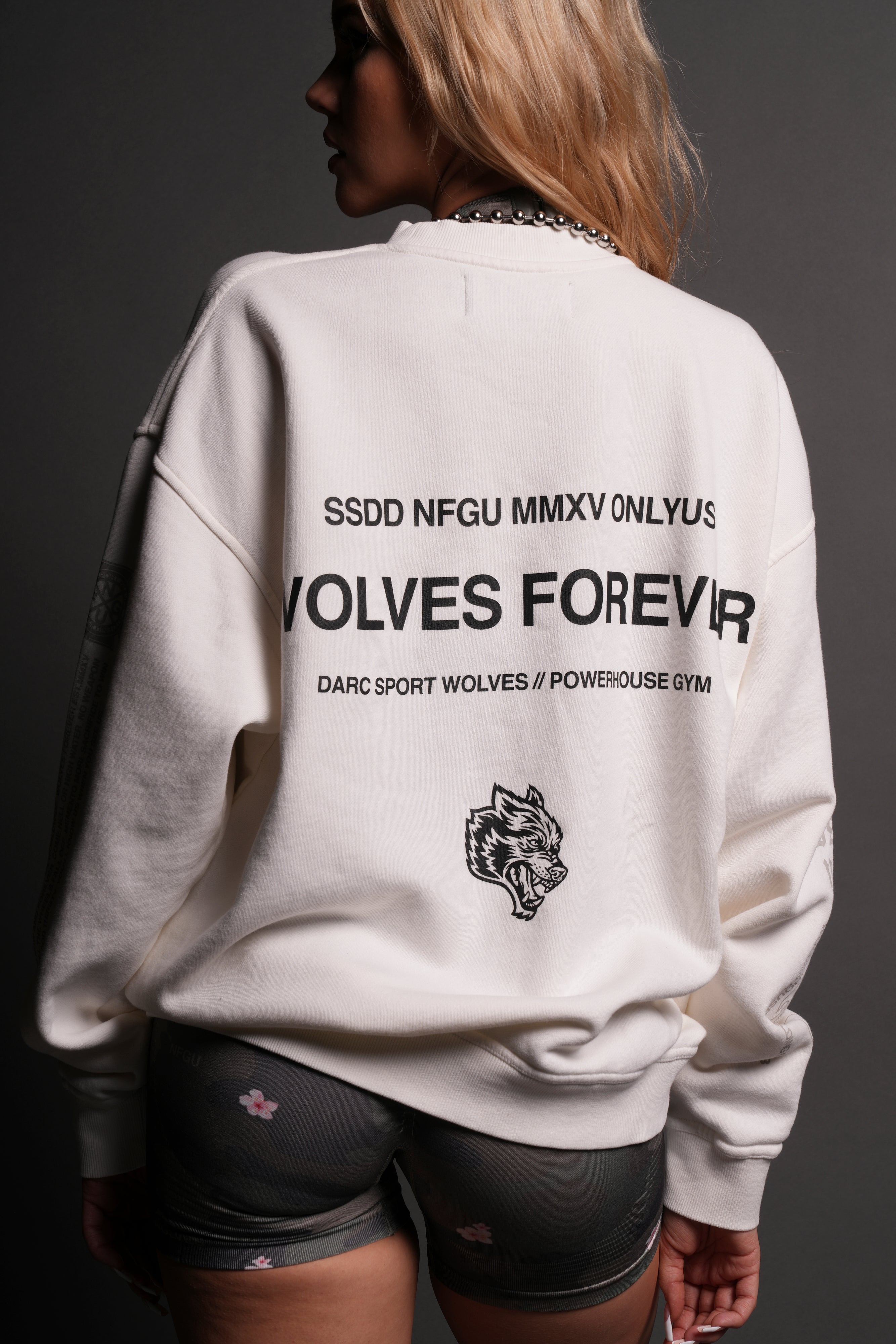 Wolves House Unisex London Crewneck in Cream