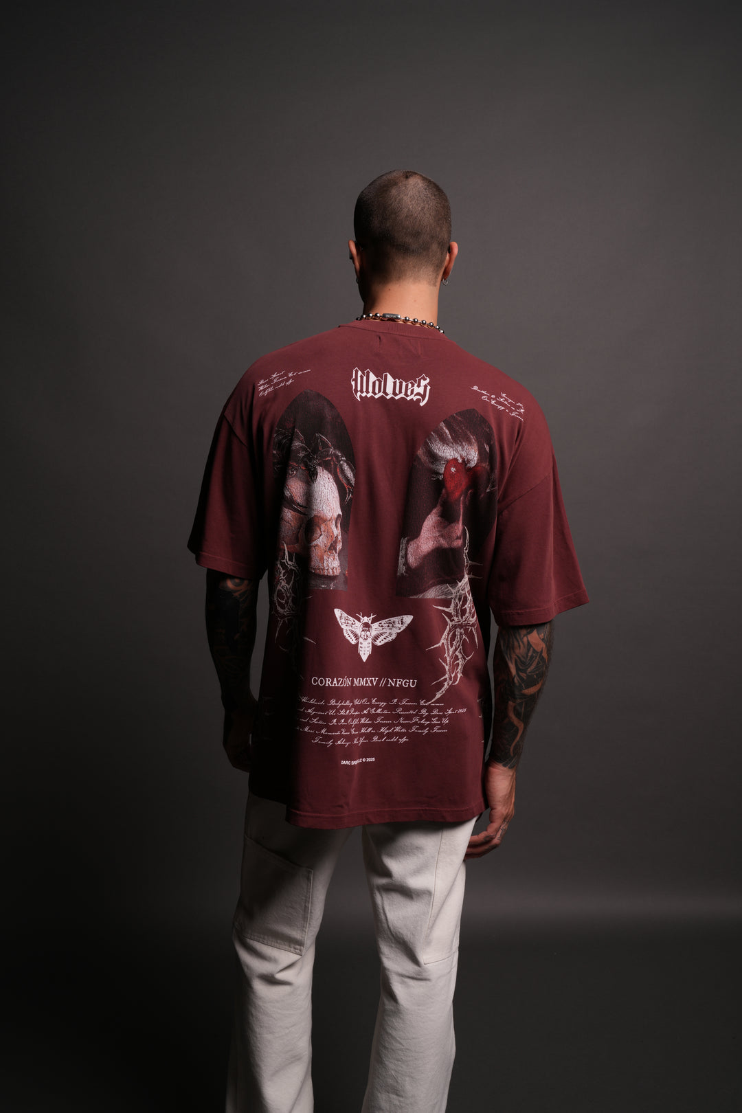 Thorns "Premium" Oversized Tee in Oxblood