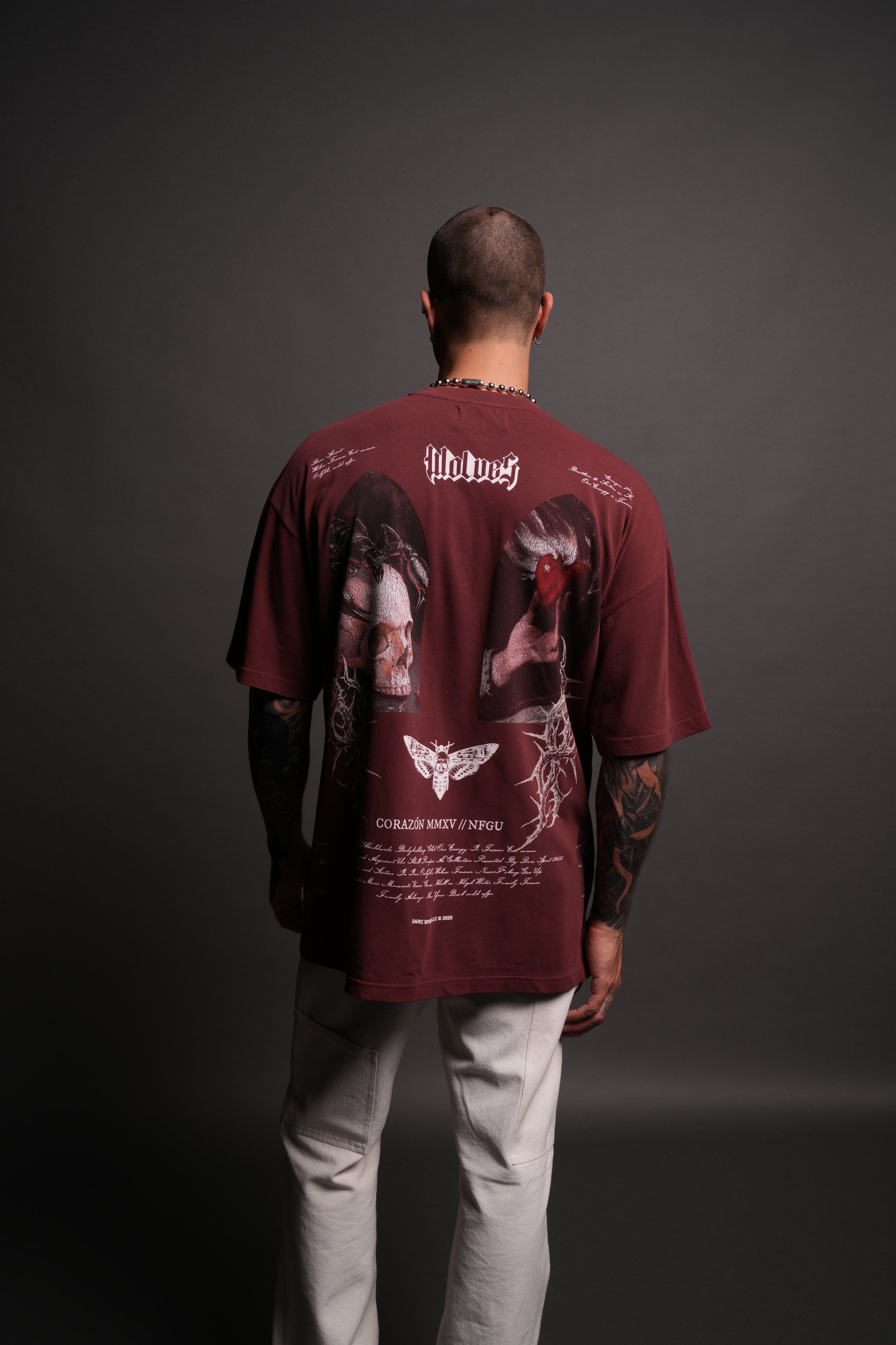 Thorns "Premium" Oversized Tee in Oxblood