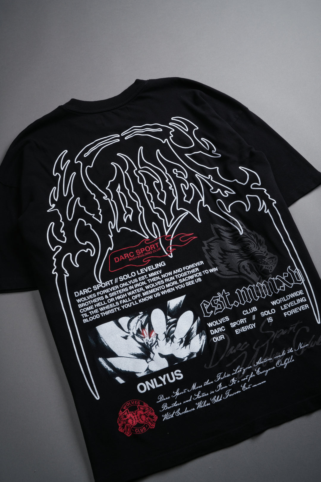 Ant King "Premium" Oversized Tee in Black