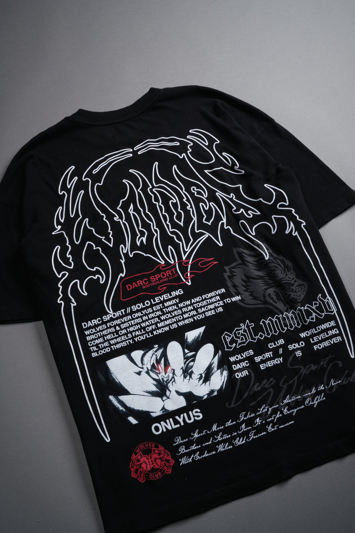 Ant King "Premium" Oversized Tee in Black