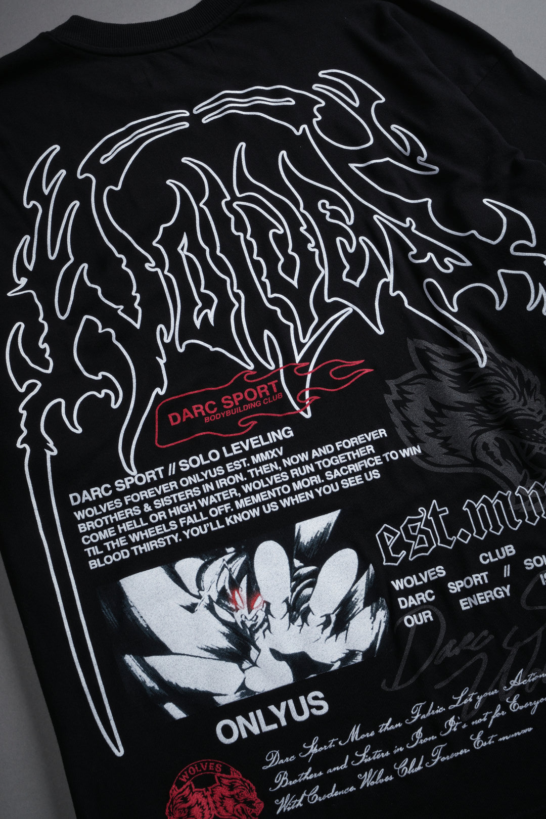 Ant King "Premium" Oversized Tee in Black