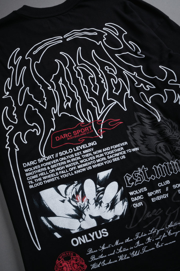 Ant King "Premium" Oversized Tee in Black