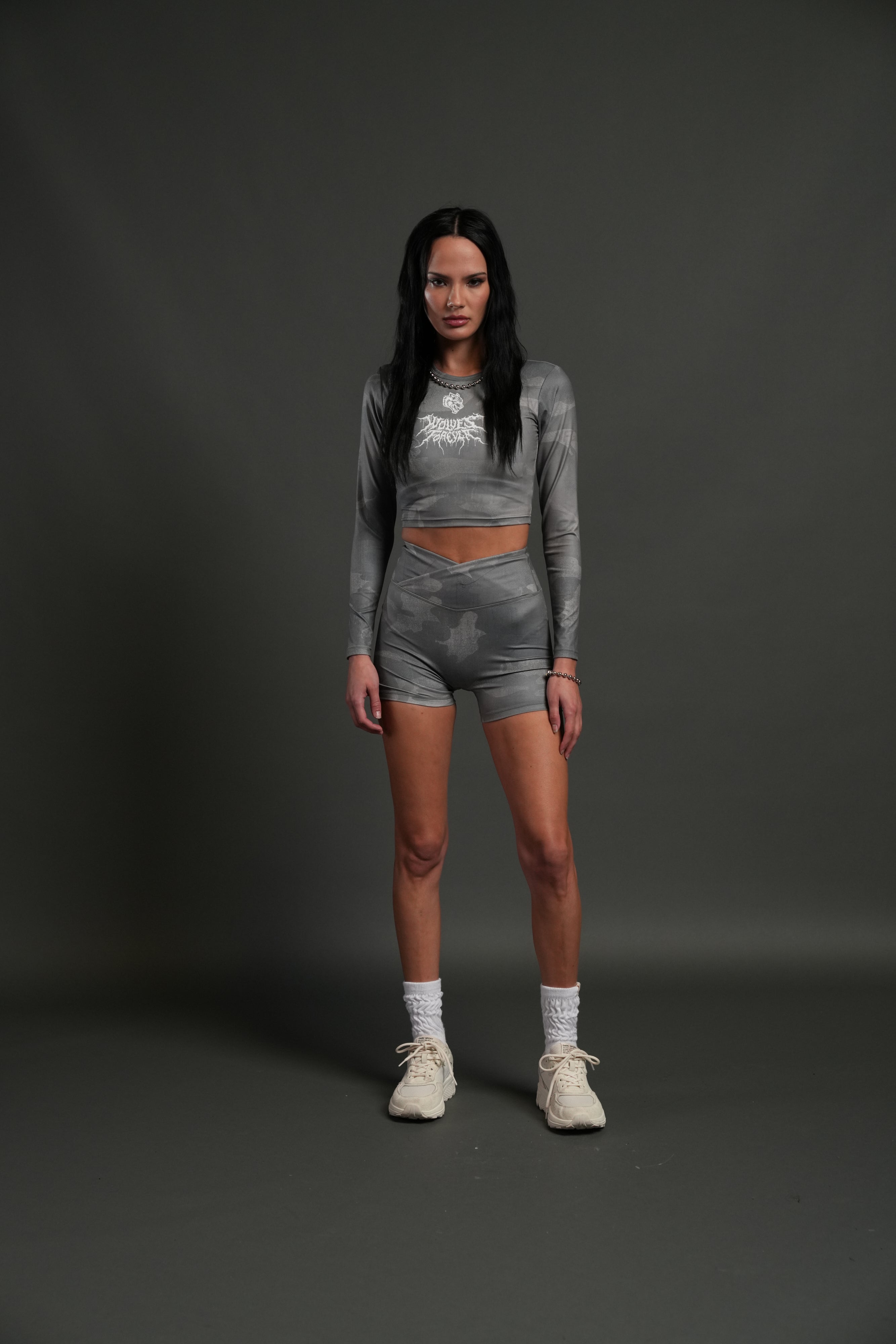 Drip Hesh L/S "Energy" Top in Lush Vintage Woodland Camo