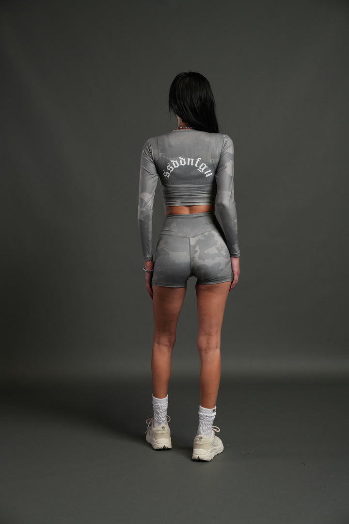 Drip Hesh L/S "Energy" Top in Lush Vintage Woodland Camo