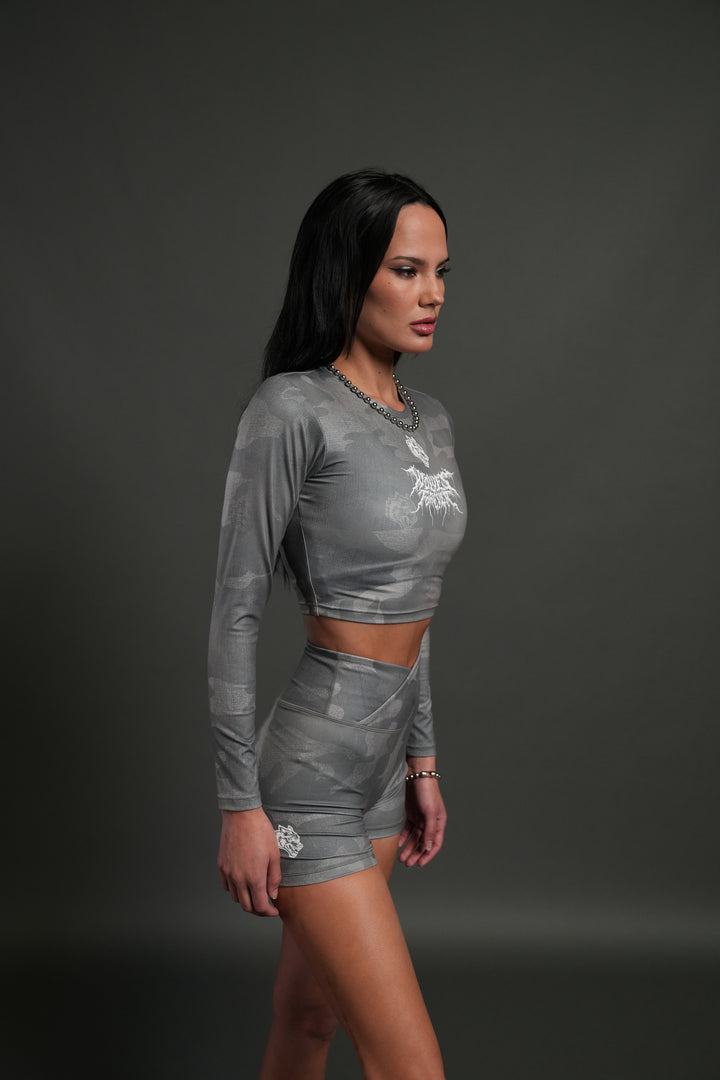 Dual "Pearl" Shorts in Lush Vintage Woodland Camo