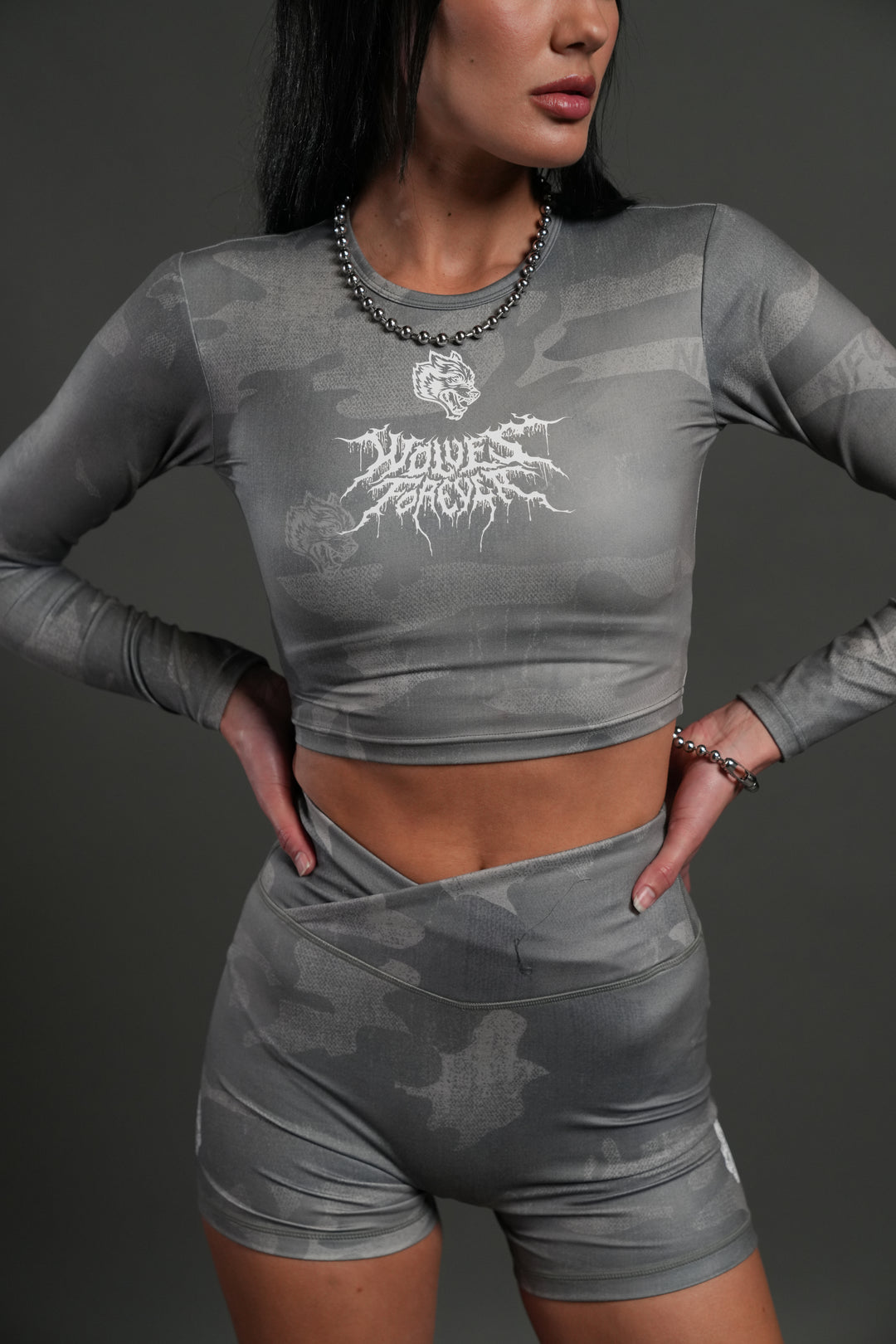 Drip Hesh L/S "Energy" Top in Lush Vintage Woodland Camo