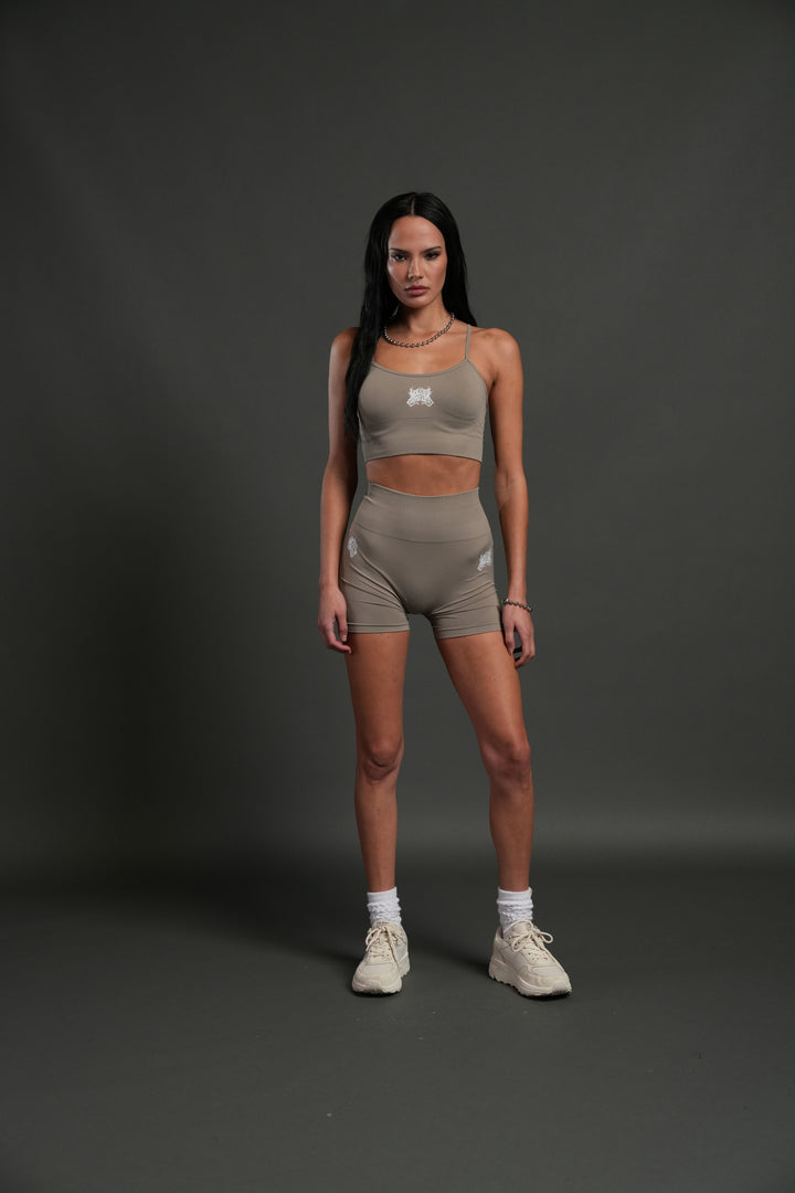 WLVS FRVR Hesh "Ryann" Soft Seamless Bra in Taupe