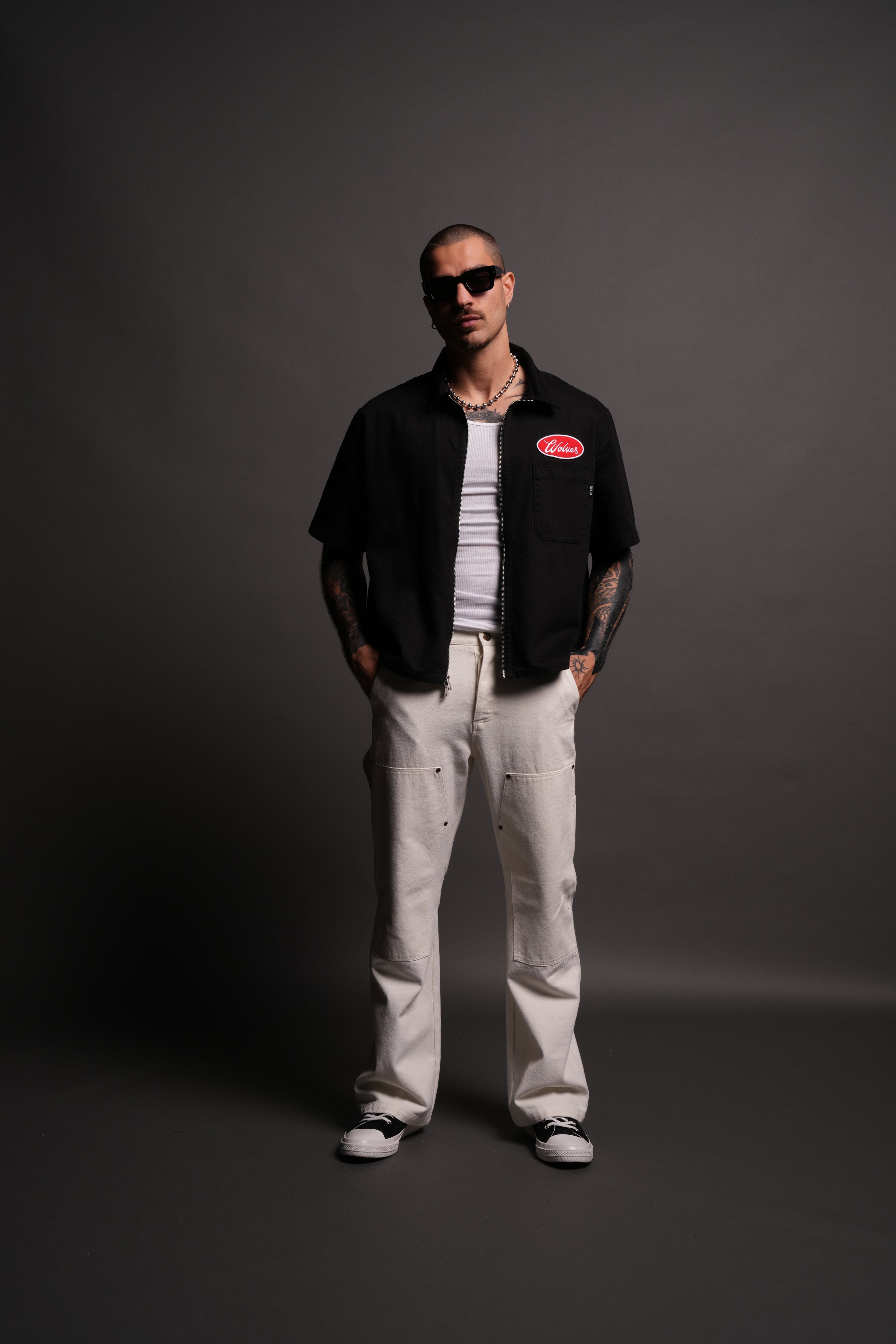 Our Lane Vince Shirt in Black