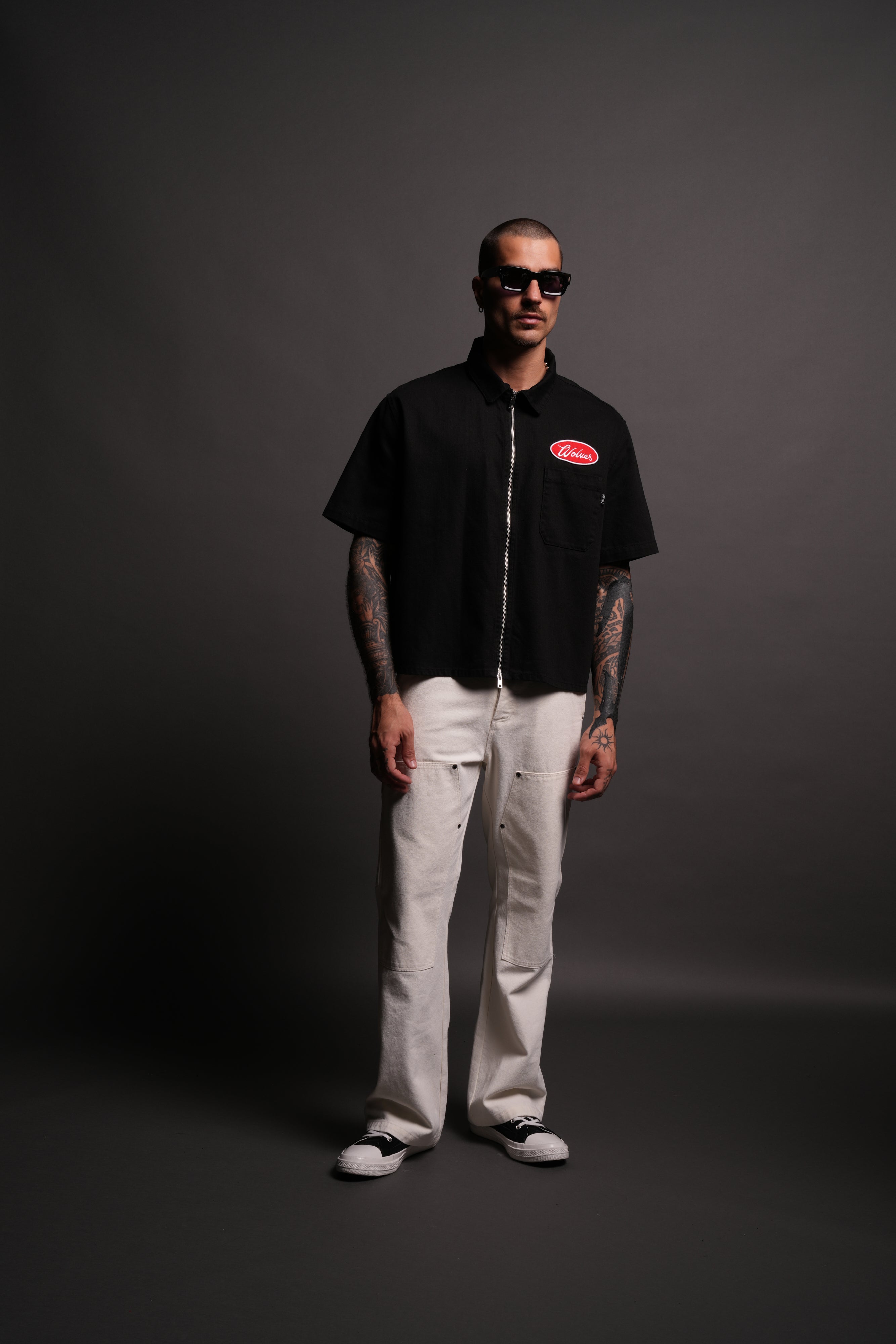 Our Lane Vince Shirt in Black