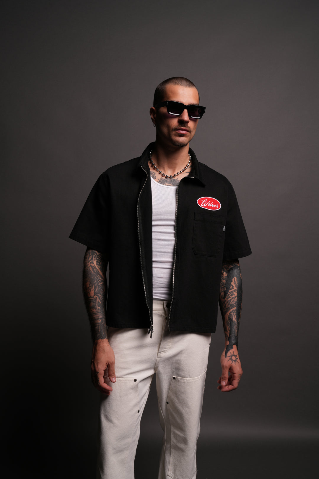 Our Lane Vince Shirt in Black