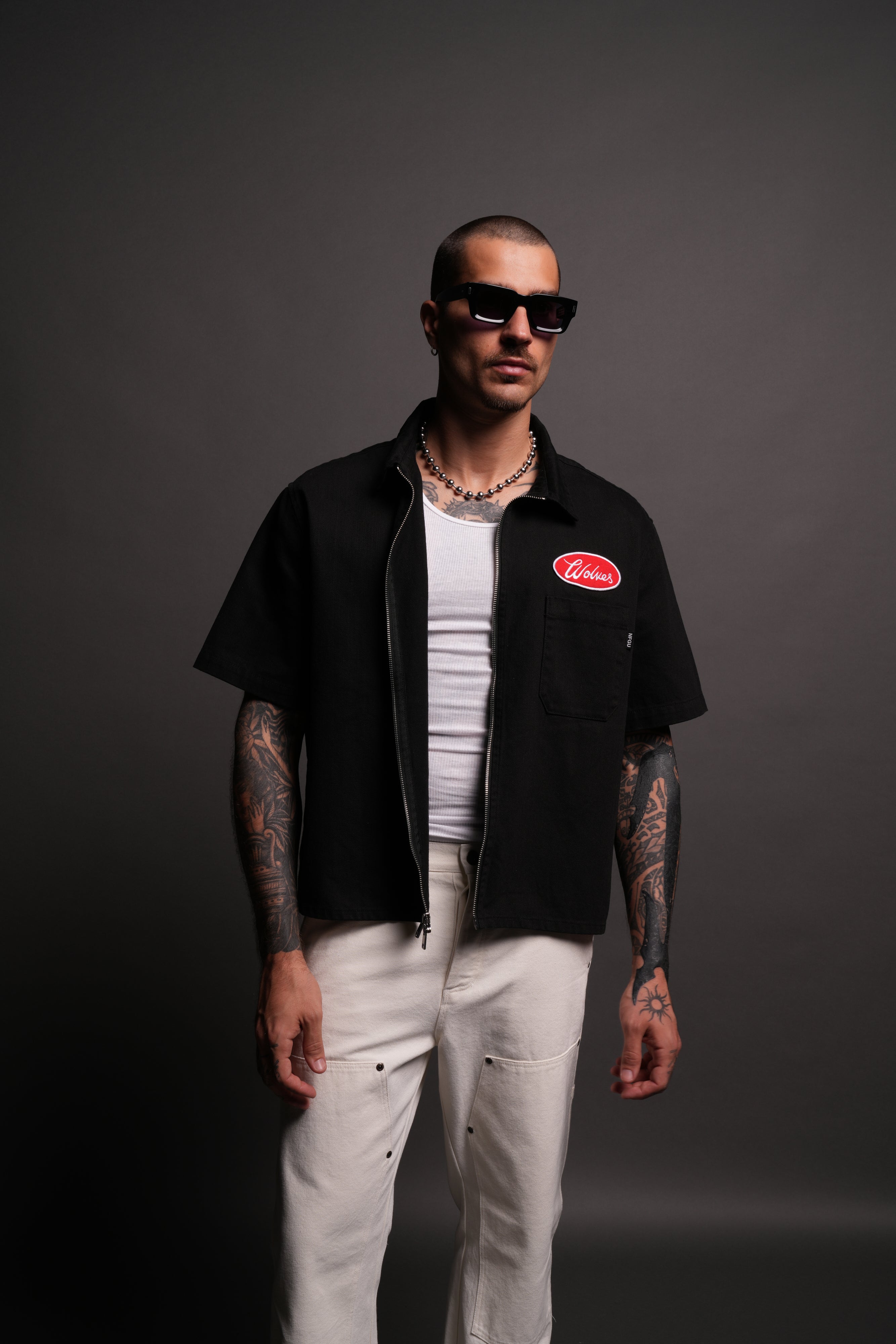 Our Lane Vince Shirt in Black