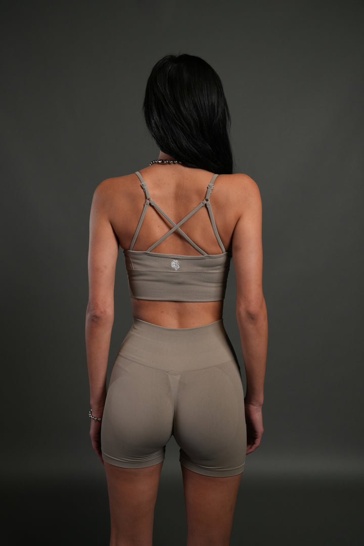 WLVS FRVR Hesh "Ryann" Soft Seamless Bra in Taupe