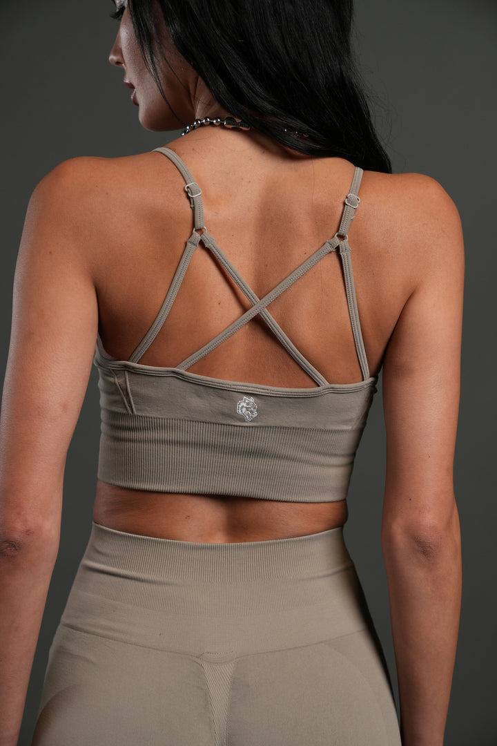 WLVS FRVR Hesh "Ryann" Soft Seamless Bra in Taupe