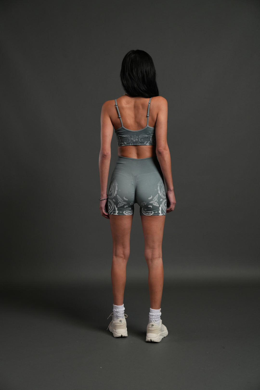 Faded Paisley "Maya" Soft Seamless Bra in Greek Stone