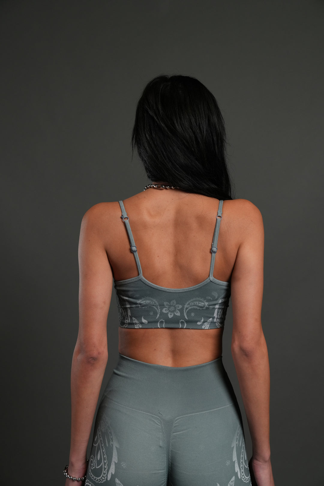 Faded Paisley "Maya" Soft Seamless Bra in Greek Stone