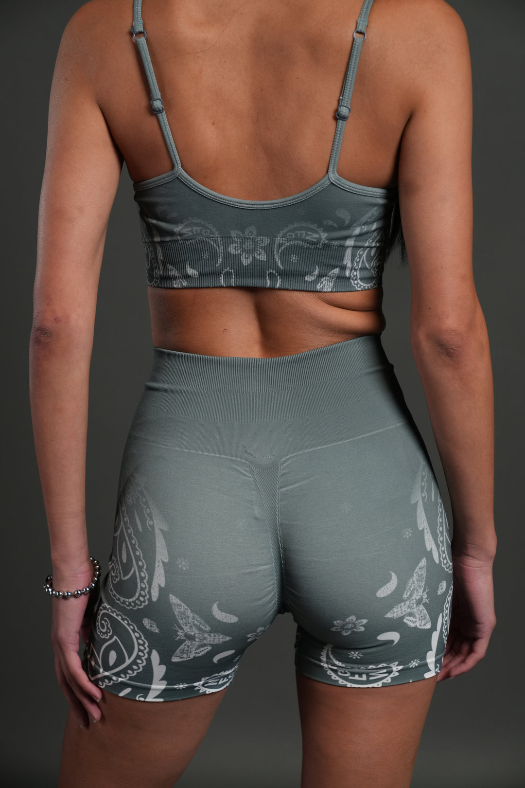 Faded Paisley "Maya" Soft Seamless Bra in Greek Stone