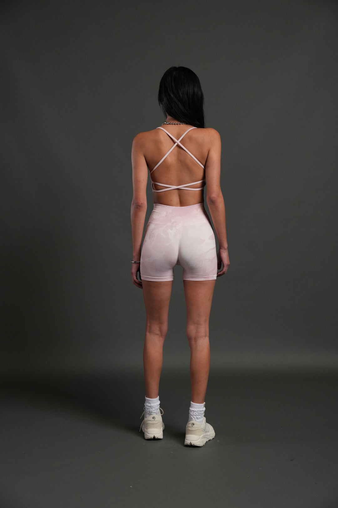 Wolf Head "Layla" Soft Seamless Bra in Blush Vintage Woodland Camo