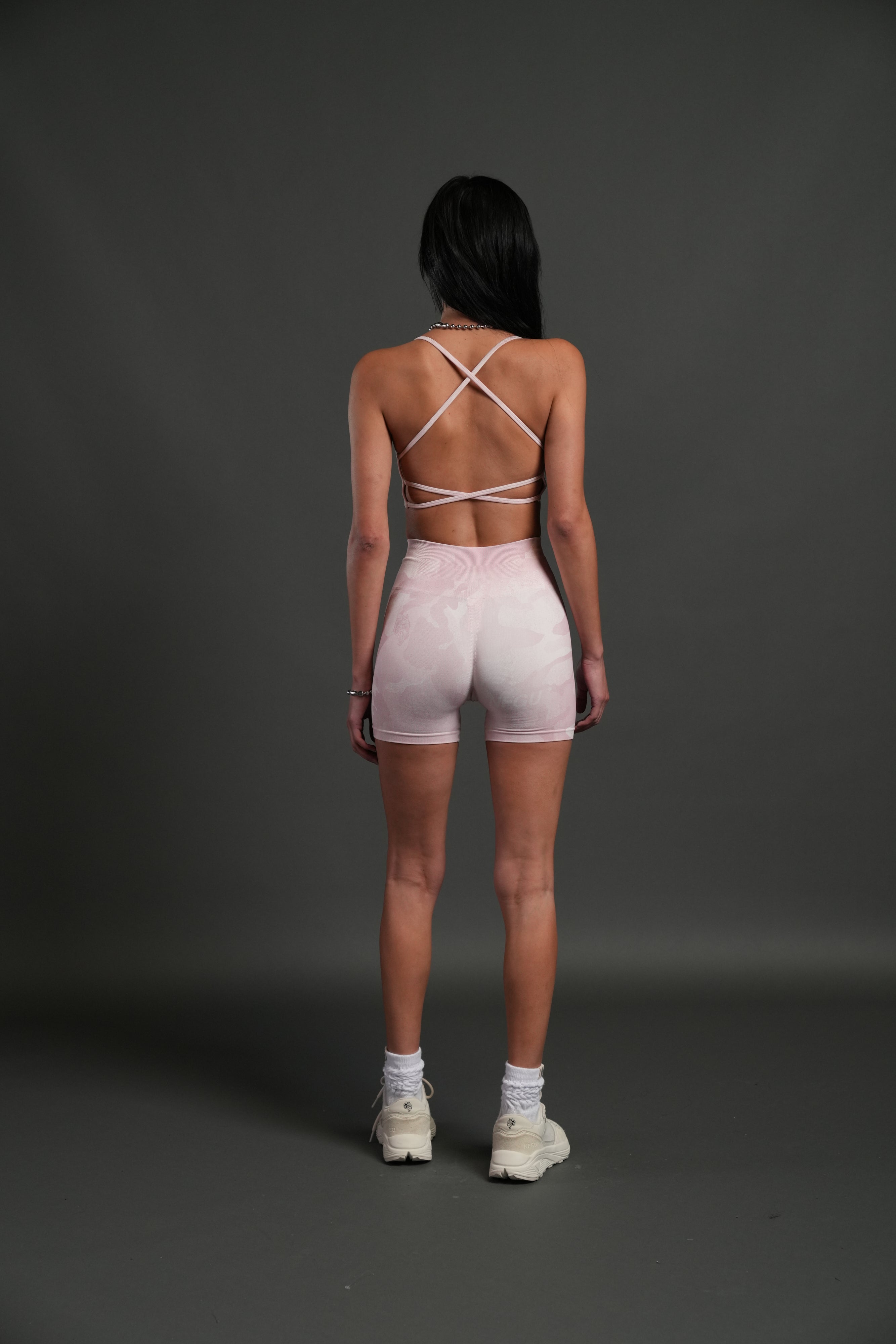 Wolf Head "Layla" Soft Seamless Bra in Blush Vintage Woodland Camo