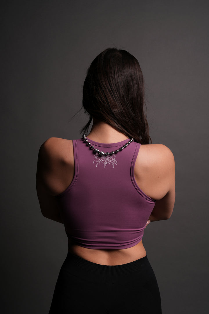 Iron Flame "Energy" Racerback Tank in Cipher Purple