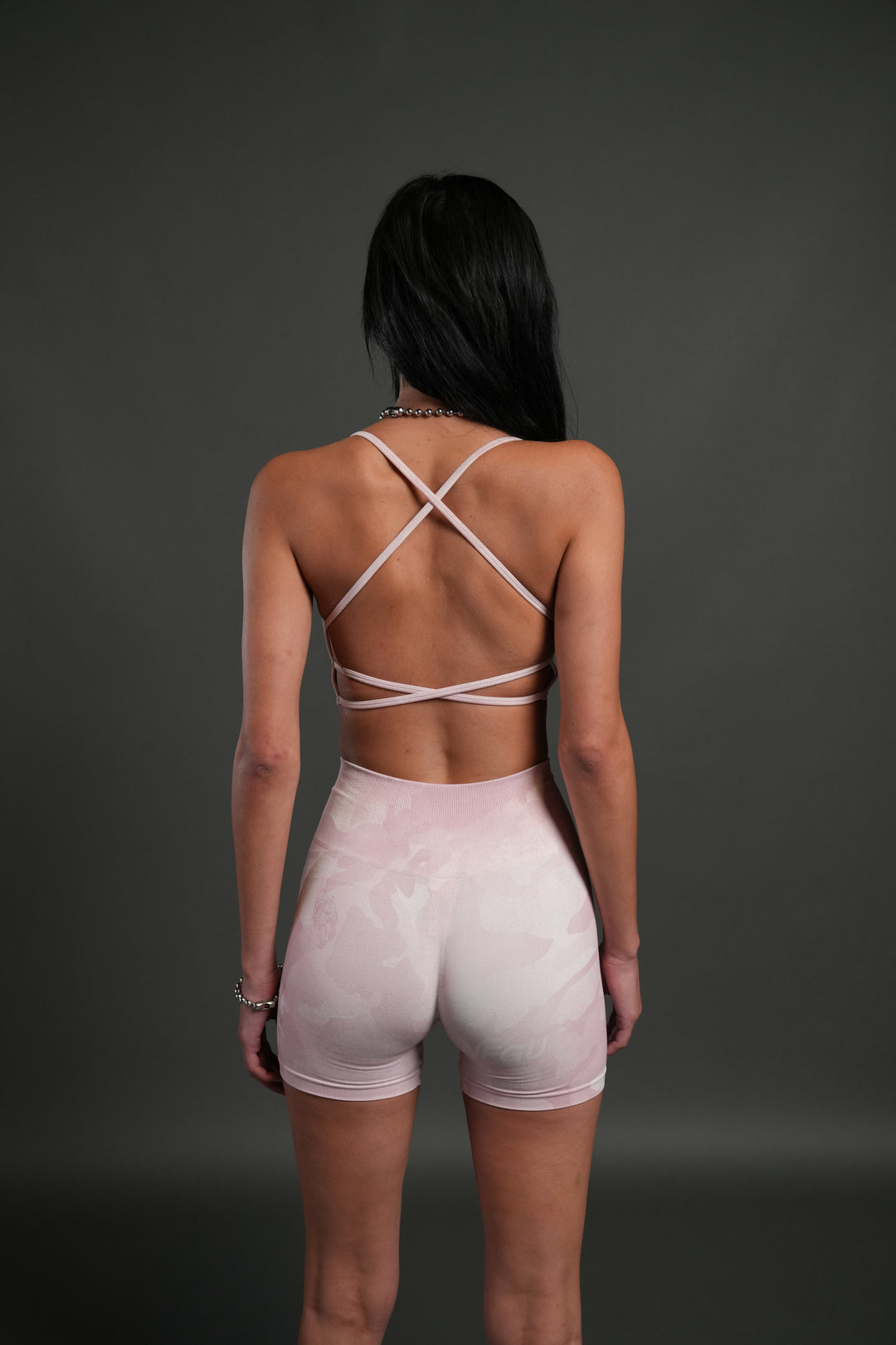 Wolf Head "Layla" Soft Seamless Bra in Blush Vintage Woodland Camo