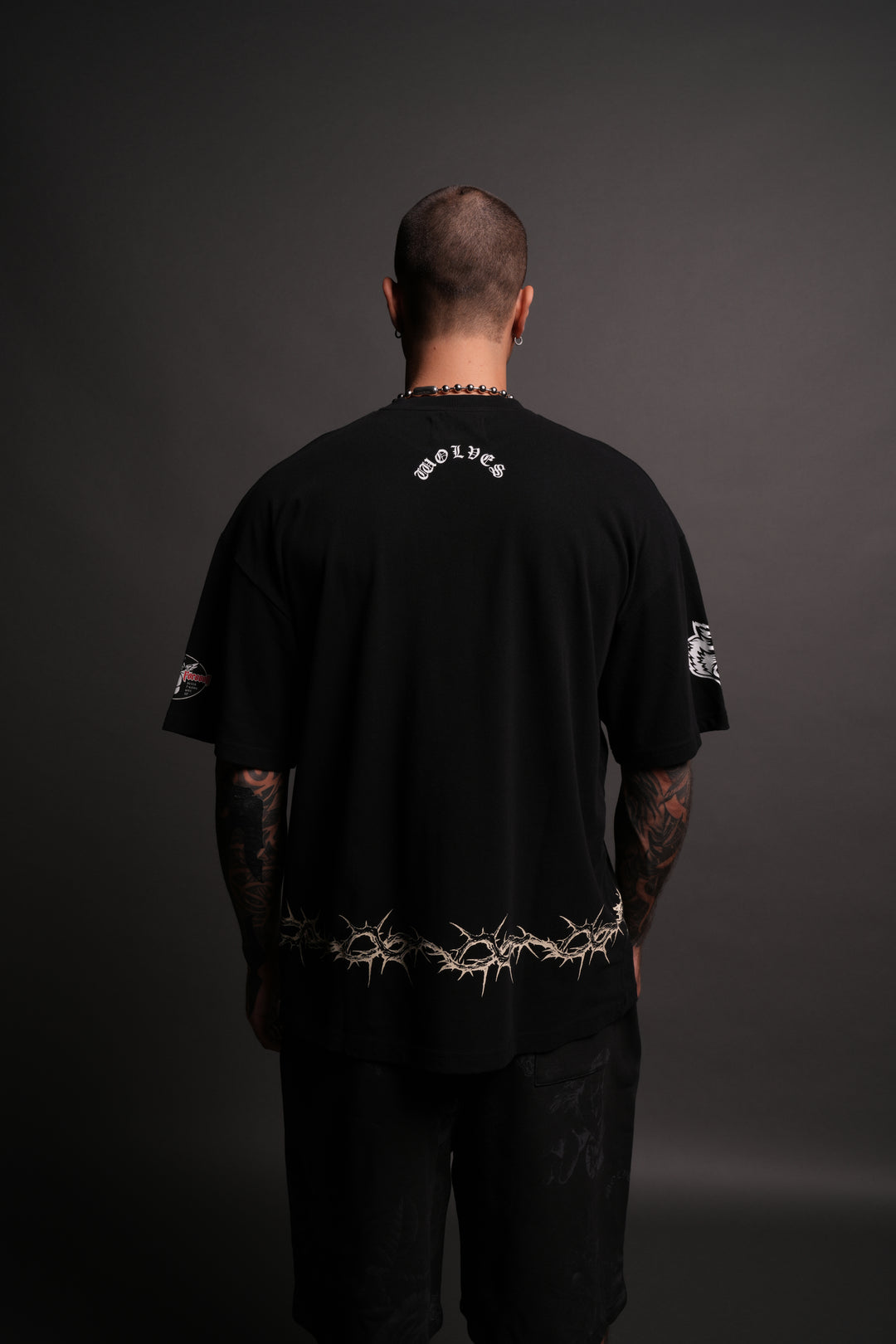 Drip Hesh "Premium" Oversized Tee in Black/White