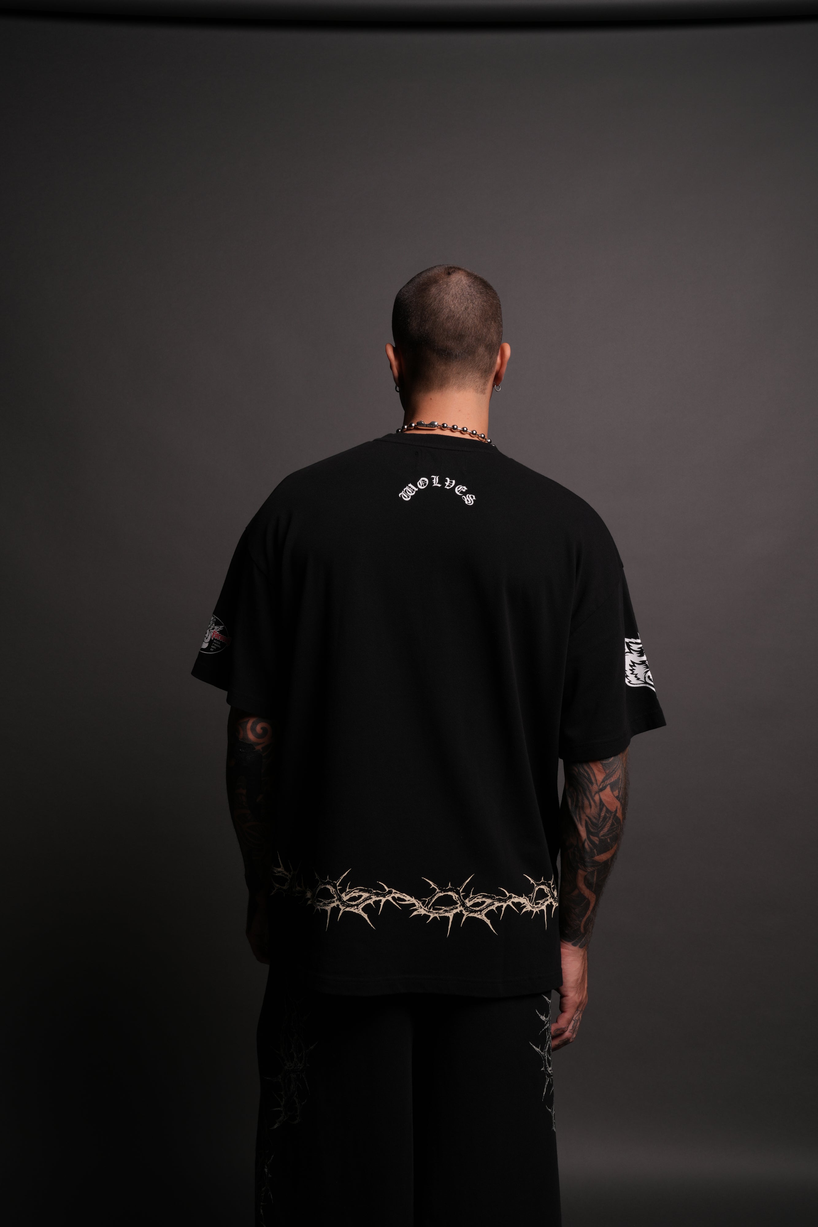 Drip Hesh "Premium" Oversized Tee in Black/Purple