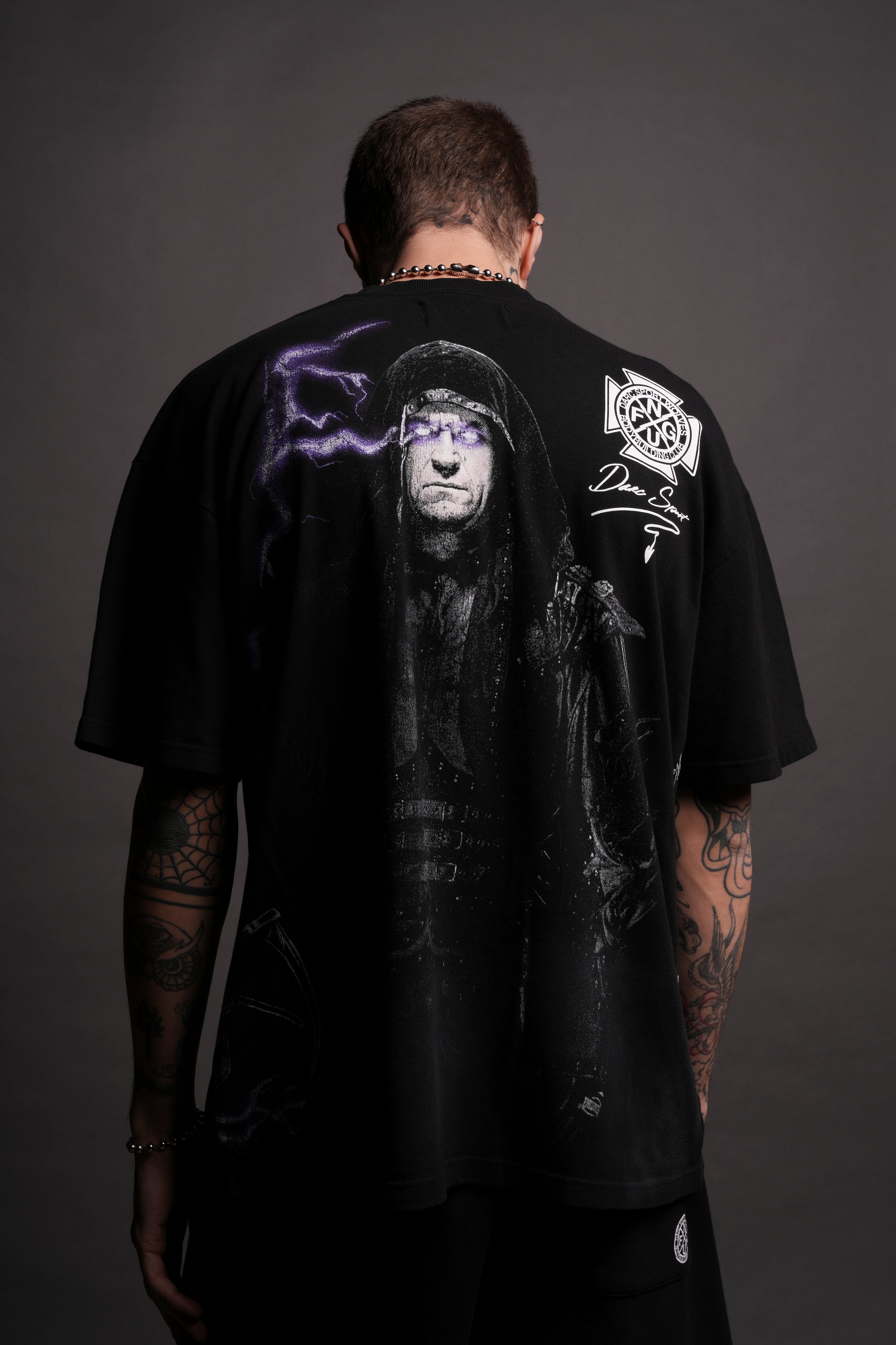 Snake Eyes "Side By Side" Series Oversized Tee in Black