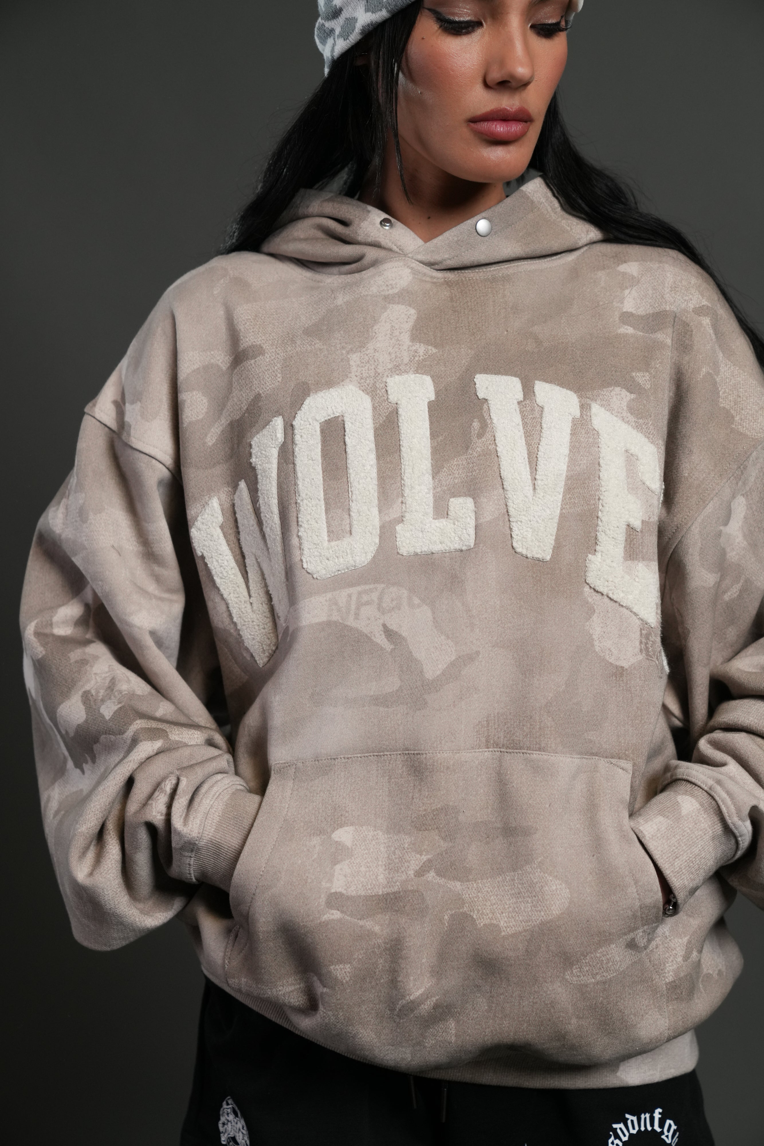 Always Loyal Unisex "Pierce" Hoodie in Clay Vintage Woodland Camo