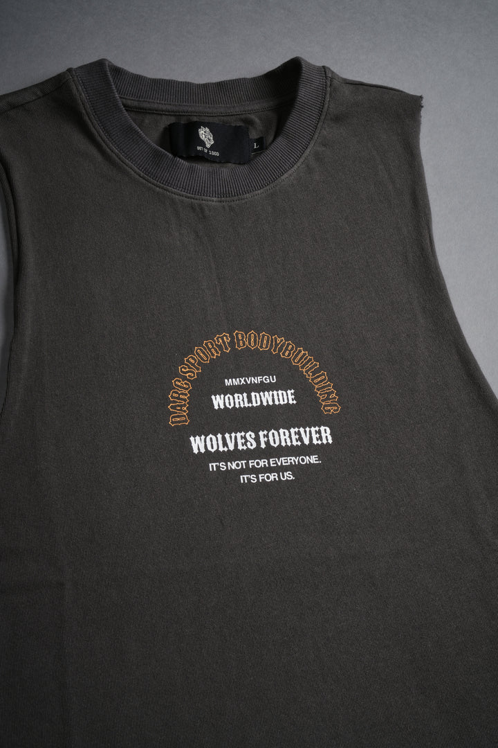 Iron Wolves "Tommy" Muscle Tee in Wolf Gray