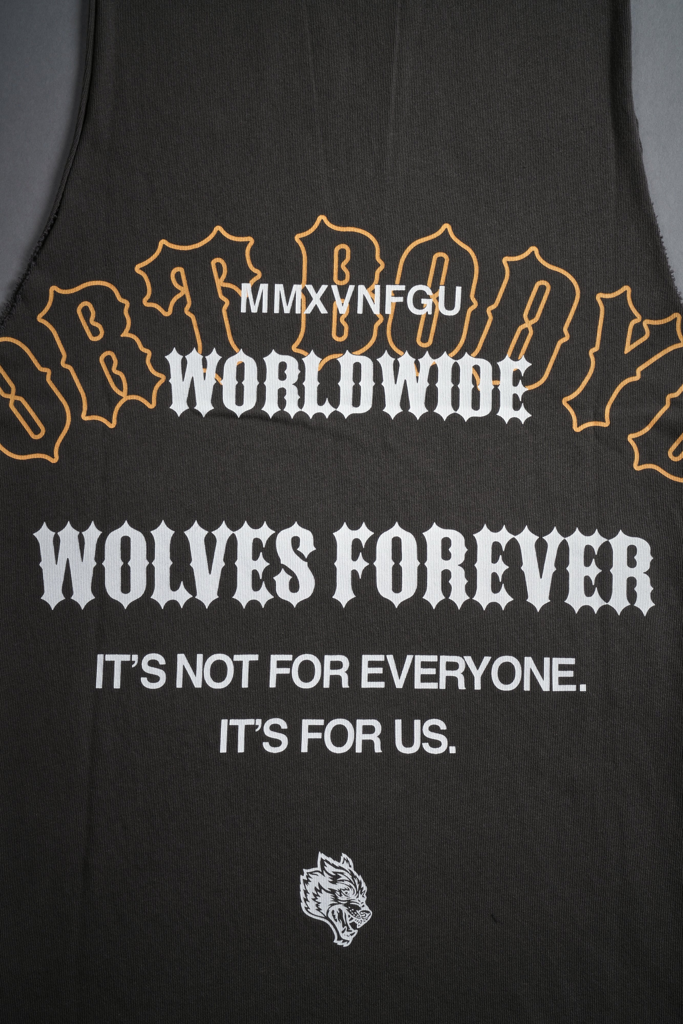 Iron Wolves "Tommy" Muscle Tee in Wolf Gray