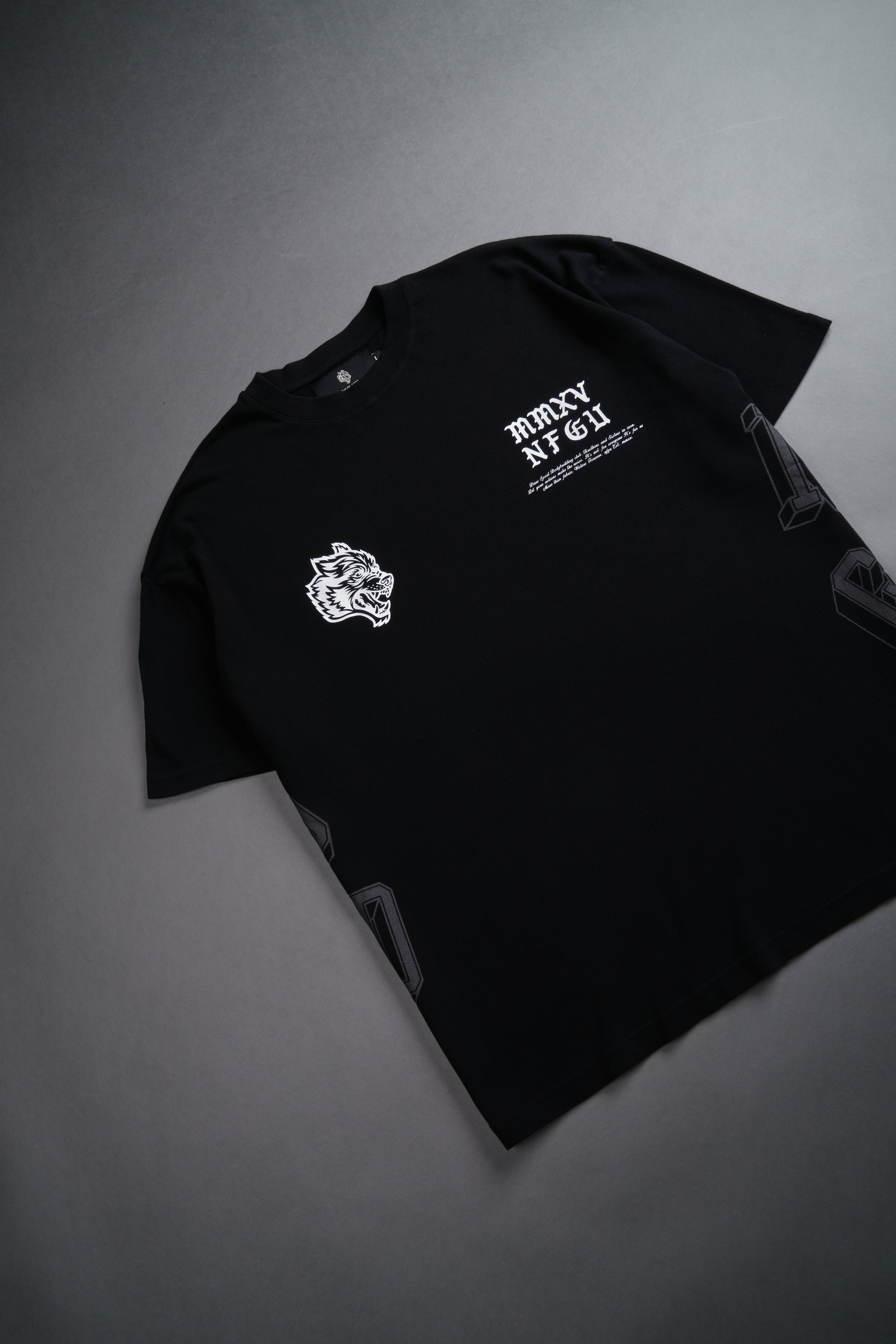 Unbroken "Premium" Oversized Tee in Black