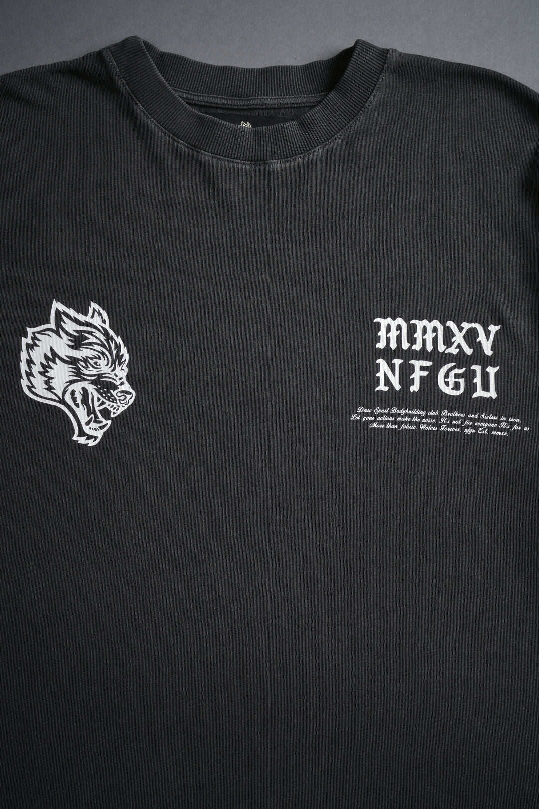 Unbroken "Premium" Oversized Tee in Wolf Gray