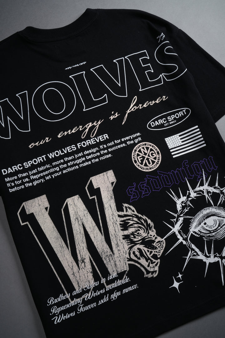 Way of the Wolves "Premium" Oversized Tee in Black