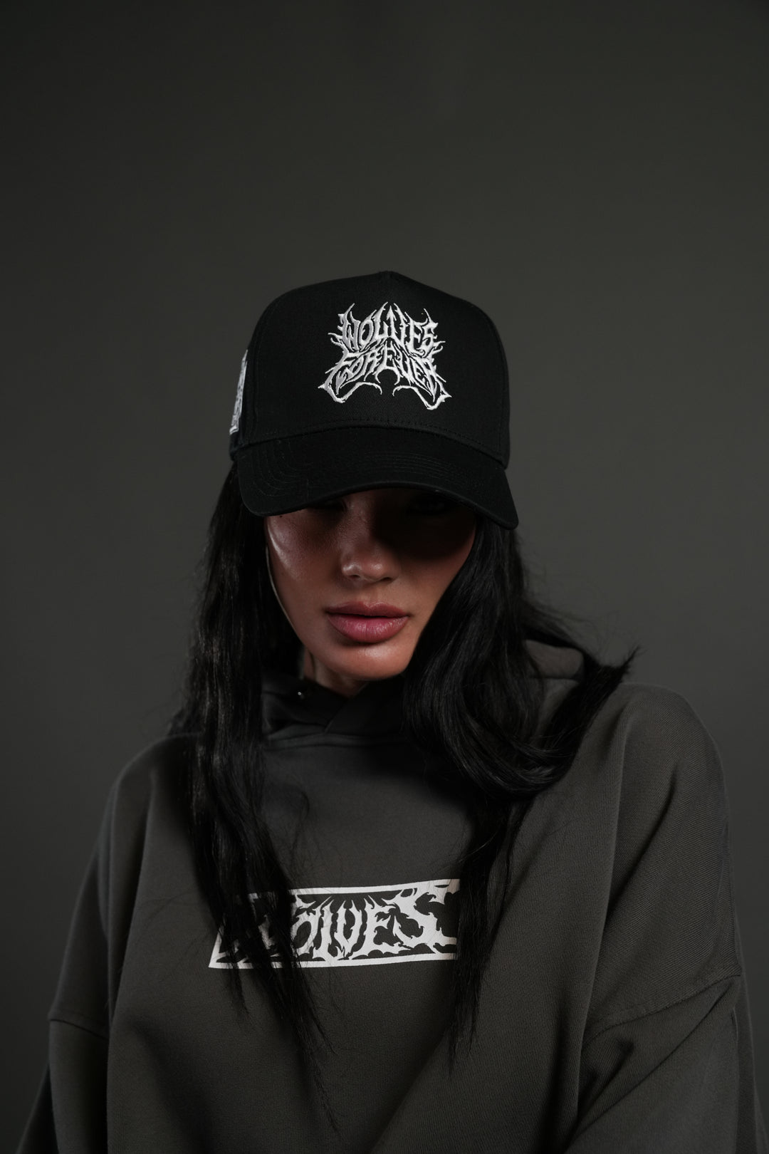 Sheer Loyalty 5 Panel Hat in Black