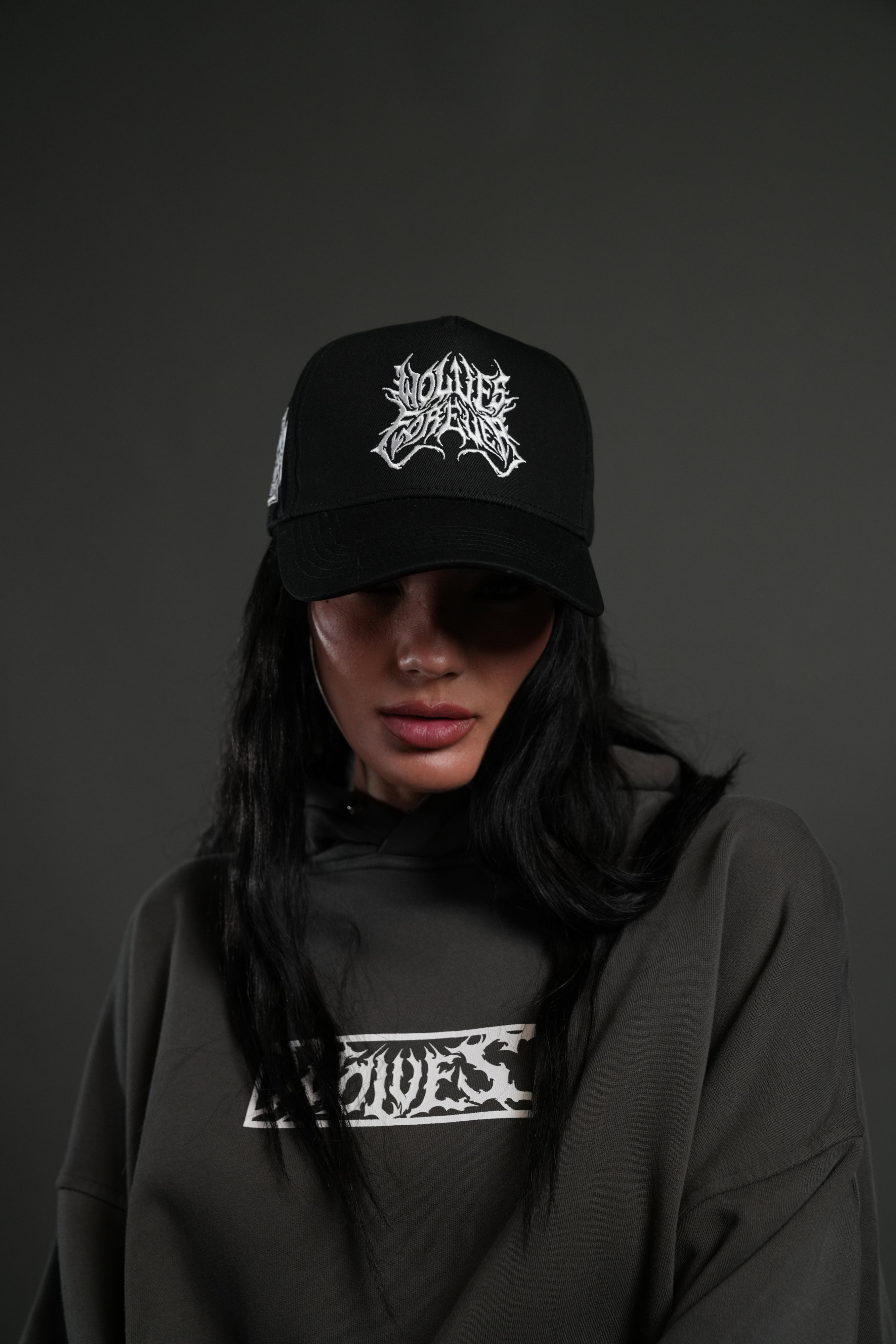 Sheer Loyalty 5 Panel Hat in Black