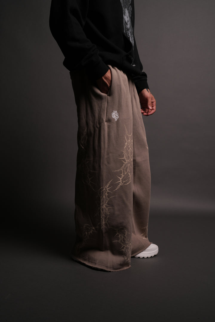 Thorns Oversized Omen Sweat Pants in Taupe