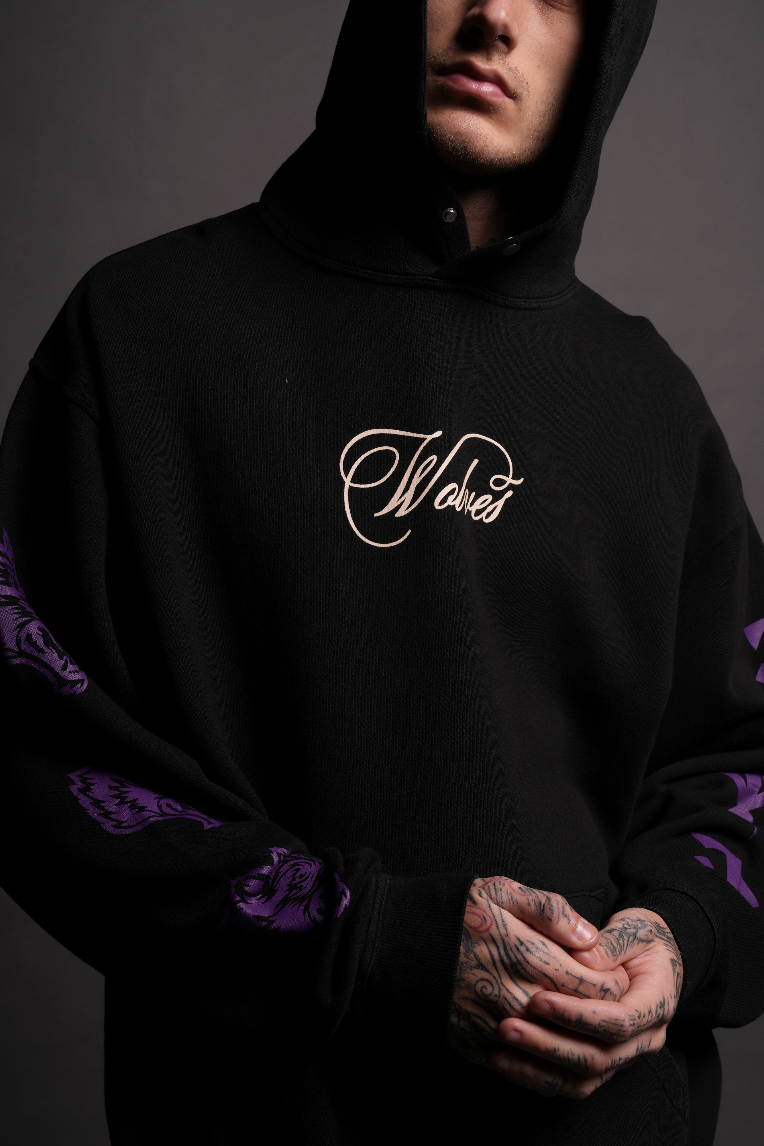 (1 OF 500) From the Grave "Pierce" Hoodie in Black