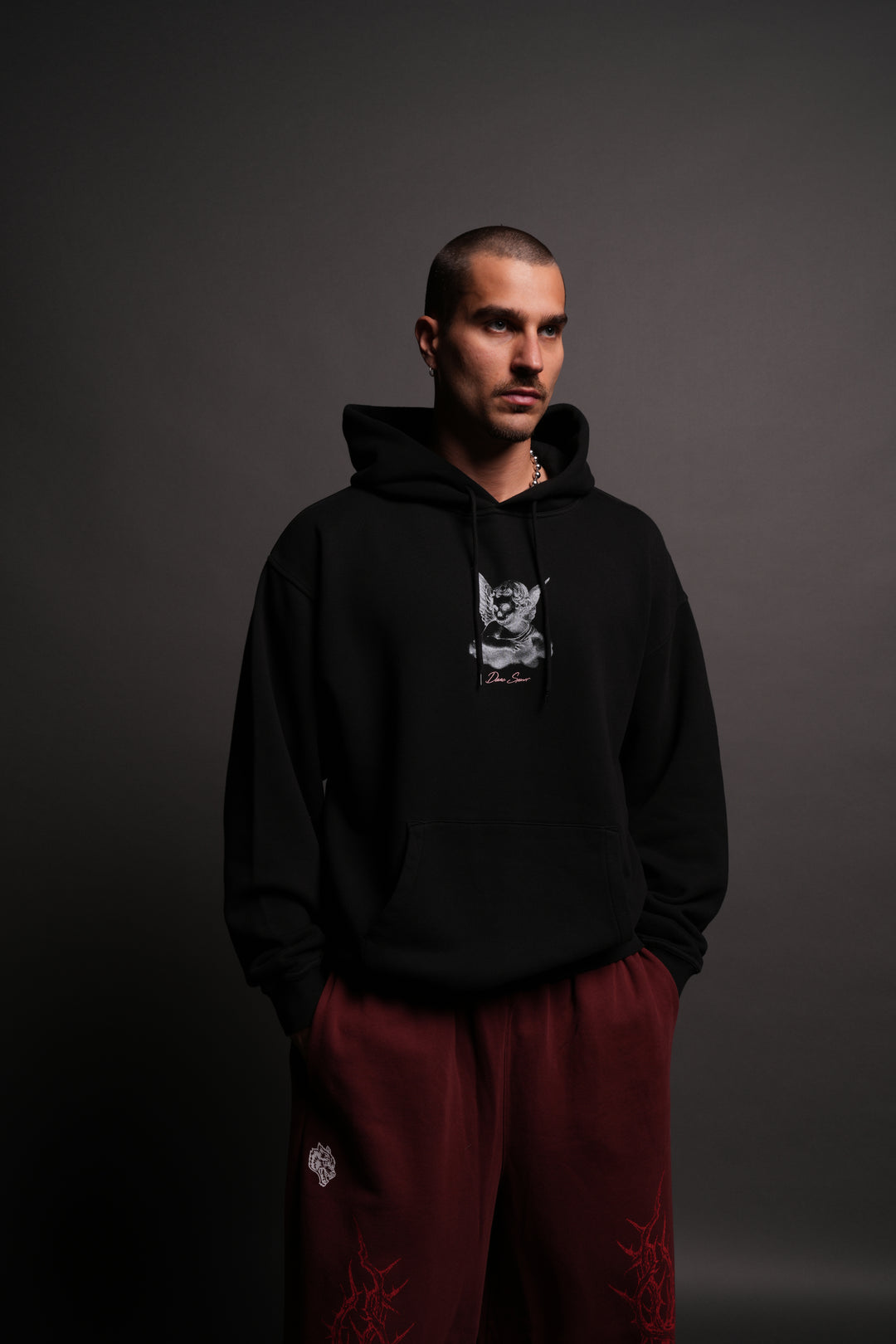 Watch Over Me "Bishop" Hoodie in Black